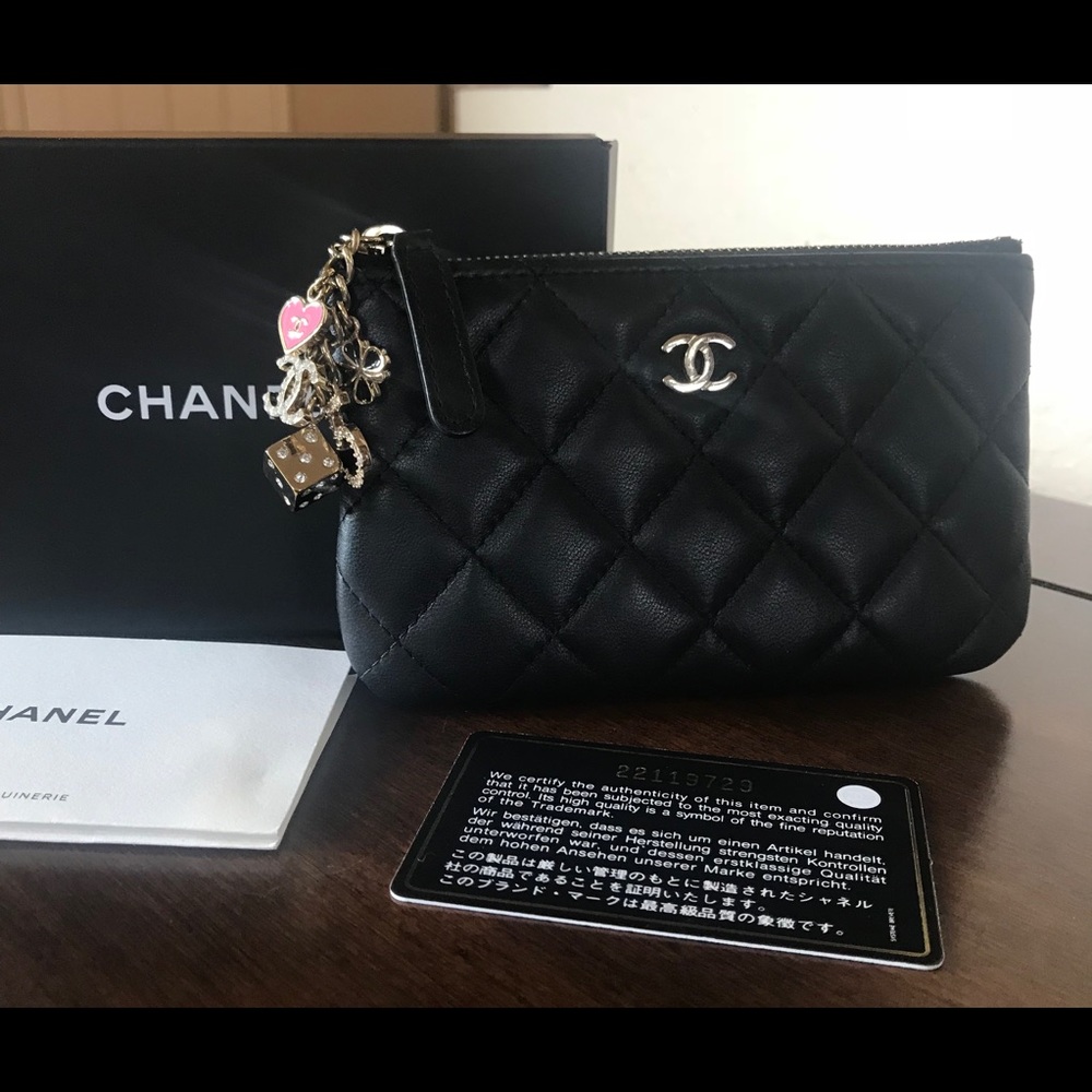 Chanel Quilted Lambskin Cosmetic Casino Case